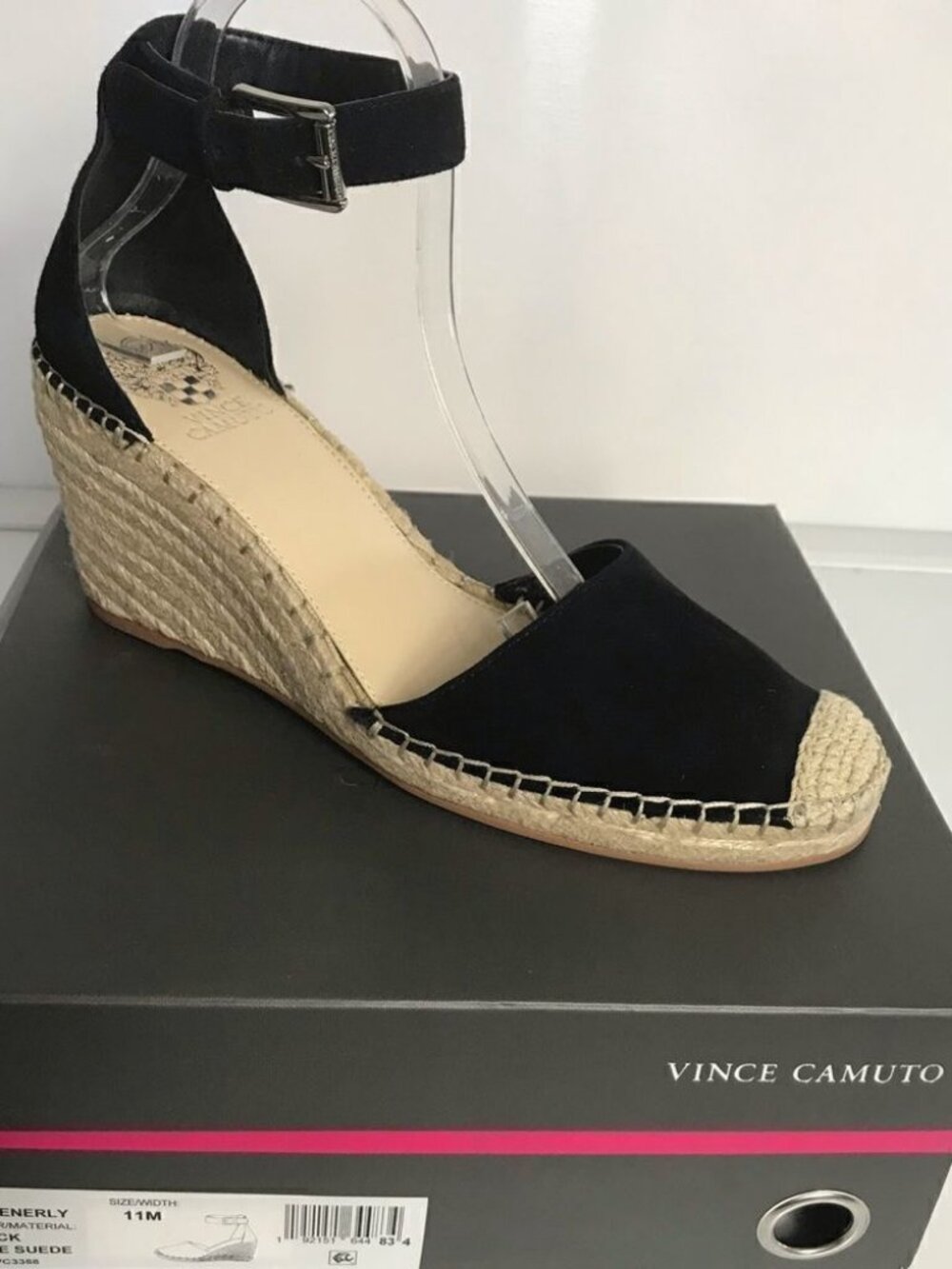Vince Camuto Venerly Leather Espadrille Wedges